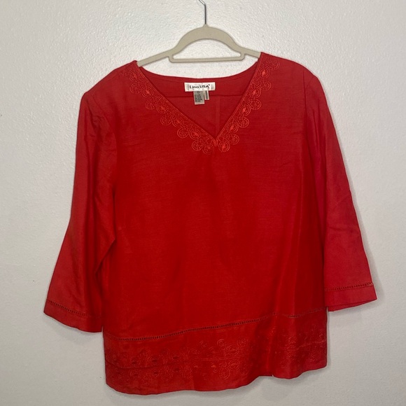 Lino Linen Red Outfit - Picture 2 of 8